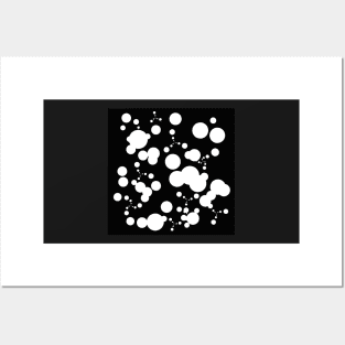 Modern Black and White Spots Posters and Art